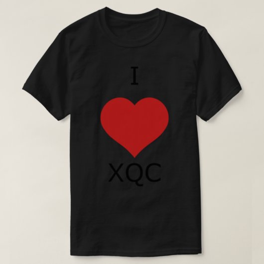Ik hou van XQC XQCOW Premium T-shirt (Design voorkant)