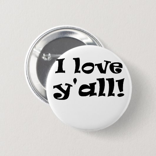 Ik hou van Yall Ronde Button 5,7 Cm (Voorkant /achterkant)