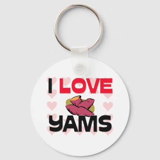 Ik hou van Yams Sleutelhanger (Voorkant)