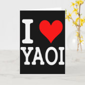 Ik hou van Yaoi  Kaart (Gele Bloem)