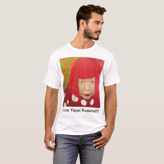 Ik hou van Yayoi Kusama!!! T-shirt (Voorkant volledig)