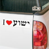 Ik hou van Yeshua Bumpersticker (Op Truck)