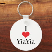 Ik hou van YiaYia Sleutelhanger (Voorkant)
