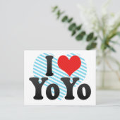 Ik hou van Yo Briefkaart (Staand voorkant)