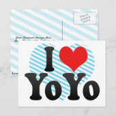 Ik hou van Yo Briefkaart (Voorkant / Achterkant)