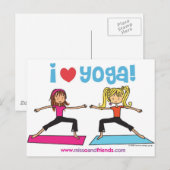 ik hou van yoga briefkaart (Voorkant / Achterkant)