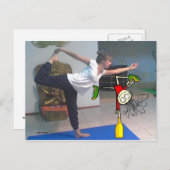 'Ik hou van yoga!' Briefkaart (Voorkant / Achterkant)