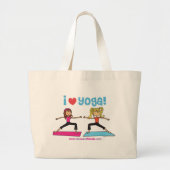 Ik hou van Yoga canvas tas (Voorkant)
