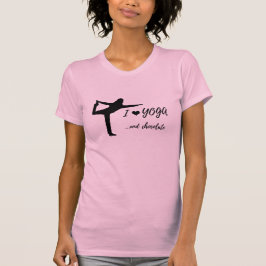 Ik hou van yoga en chocolade t-shirt