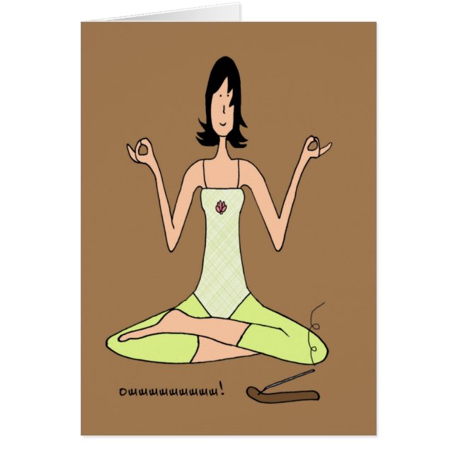 Ik hou van Yoga Greeting/Note Card (Voorkant)