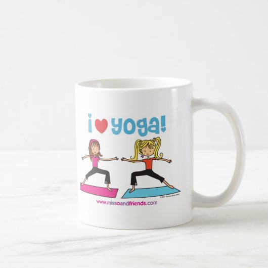ik hou van yoga koffiemok (Rechts)