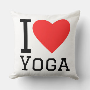 Ik hou van yoga kussen