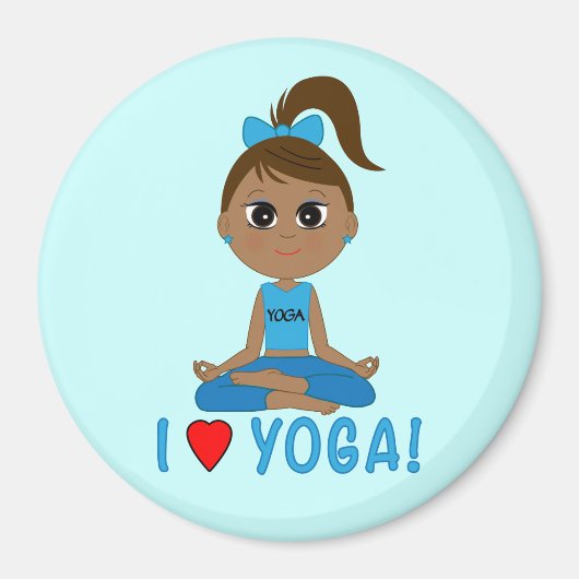 Ik hou van yoga! magneet (Voorkant)