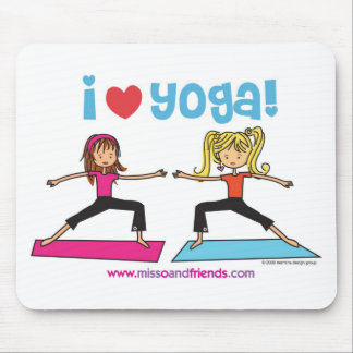 ik hou van yoga muismat