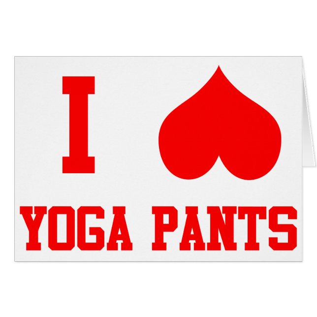 Ik hou van Yoga Pants (Voorkant Horizontaal)