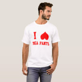Ik hou van Yoga Pants T-shirt (Voorkant volledig)
