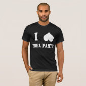 Ik hou van Yoga Pants T-shirt (Voorkant volledig)