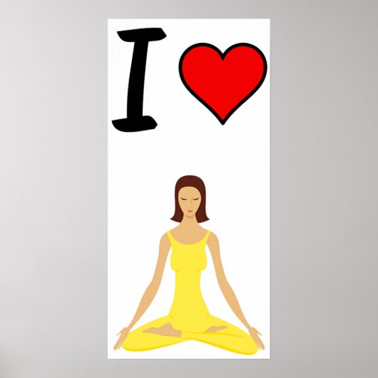 Ik hou van yoga poster (Voorkant)