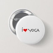 ik hou van yoga ronde button 5,7 cm (Voorkant /achterkant)