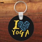 Ik hou van yoga sleutelhanger (Voorkant)