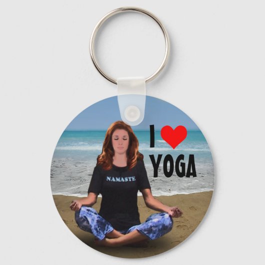 Ik hou van Yoga Sleutelhanger (Voorkant)