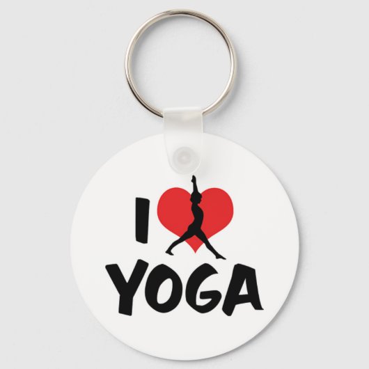 Ik Hou Van Yoga Sleutelhanger (Voorkant)