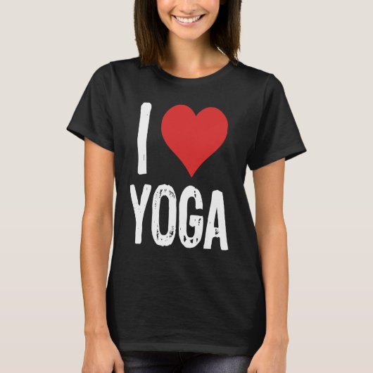 Ik hou van yoga t-shirt (Voorkant)