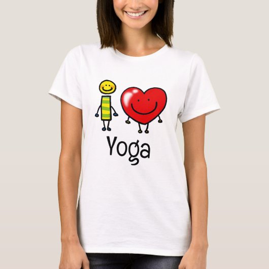 Ik hou van yoga T-Shirt (Voorkant)