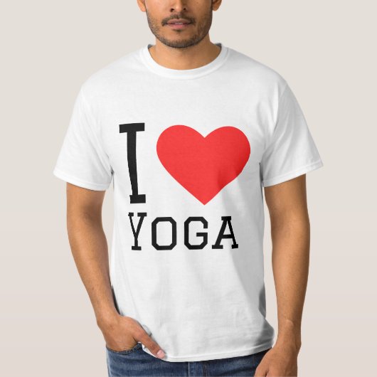 Ik hou van yoga t-shirt (Voorkant)