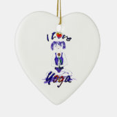 Ik hou van Yoga-Yoga Girl Keramisch Ornament (Rechts)