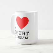 Ik hou van yoghurt ijs koffiemok (Voorkant links)