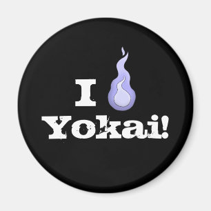 Ik hou van Yokai! Hitodama Fireball Magneet