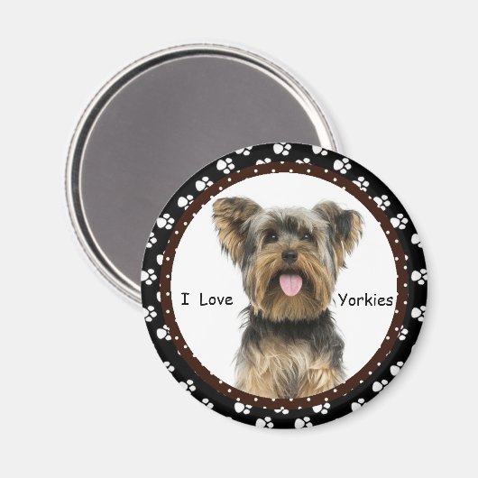 Ik hou van Yorkies Magnet (Voorkant / Achterkant)
