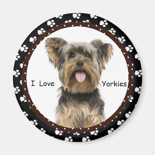 Ik hou van Yorkies Magnet (Voorkant)