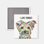 Ik hou van Yorkies Magnet (Voorkant / Achterkant)
