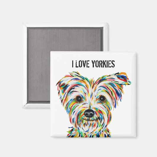 Ik hou van Yorkies Magnet (Voorkant / Achterkant)