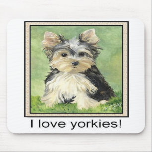 Ik hou van yorkies Mousepad Muismat