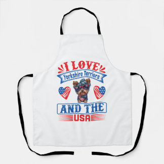 Ik hou van Yorkshire Terriers en de VS 01 Schort
