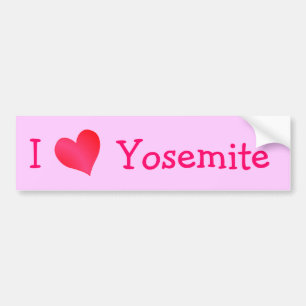 Ik hou van Yosemite Bumpersticker