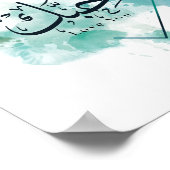 Ik hou van You Arabic Calligraphy, Paper Bord Poster (Hoek)