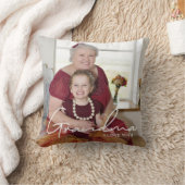 Ik hou van You Custom Photo Personalized Grandma Kussen (Deken)