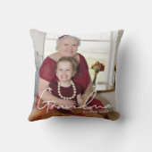 Ik hou van You Custom Photo Personalized Grandma Kussen (Achterkant)