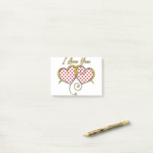 Ik hou van You Design Post-it® Notes (Op bureau)