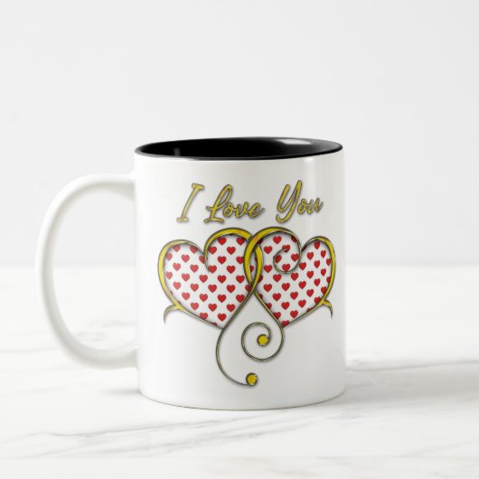 Ik hou van You Design Tweekleurige Koffiemok (Links)