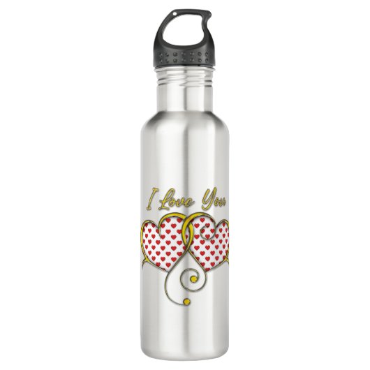 Ik hou van You Design Waterfles (Voorkant)