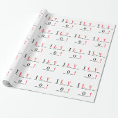 Ik hou van You-Hangman Style van Shirley Taylor Cadeaupapier (Uitgerold)