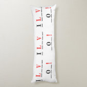 Ik hou van You-Hangman Style van Shirley Taylor Lichaamskussen (Achterkant (Verticaal))