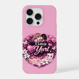Ik hou van Yuri | Kawaii Meisjes Liefde Anime Esth iPhone 15 Pro Case