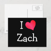 Ik hou van Zach Briefkaart (Voorkant / Achterkant)