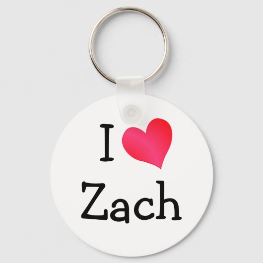 Ik hou van Zach Sleutelhanger (Voorkant)